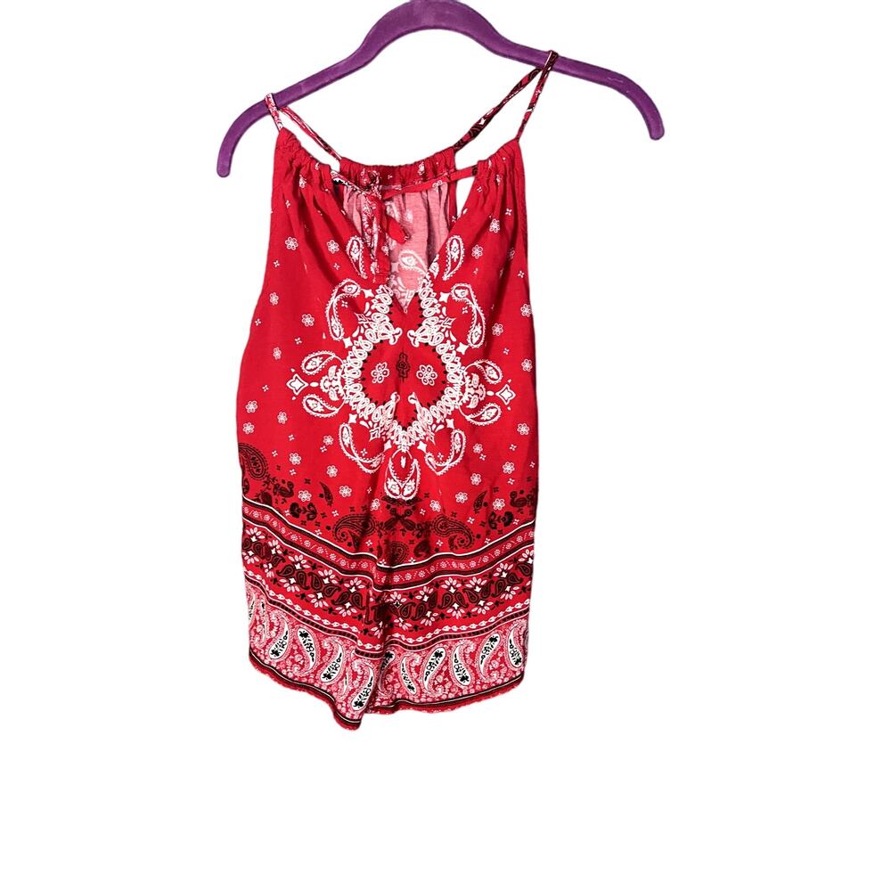 No Boundaries Handkerchief Women's XXL Y2K Red Princess Diaries Inspired Top